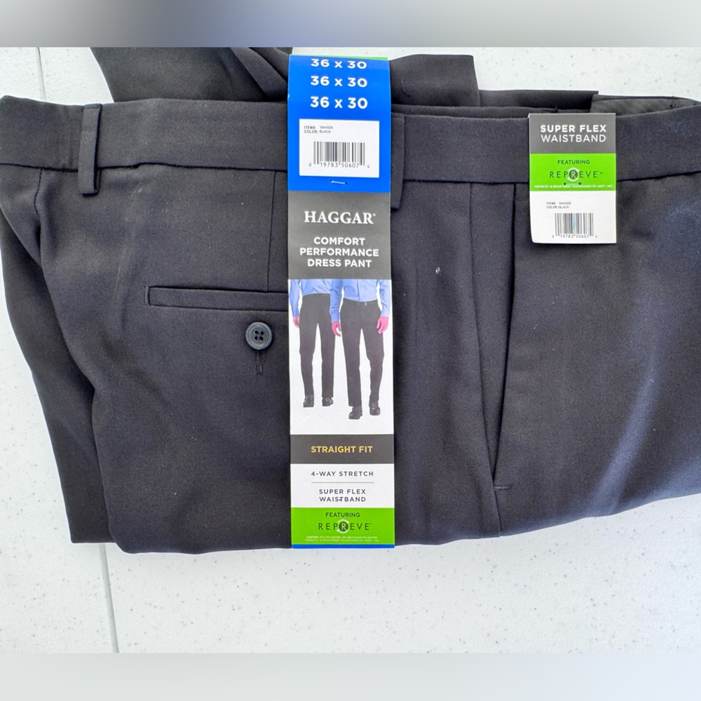 NWT. Haggar Men’s Comfort Performance pants